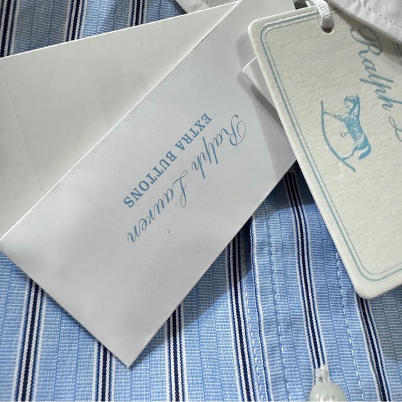 NWT Baby Boy RALPH LAUREN 100% Cotton Shirt & Houndstooth Pant Gift Set Size 12M - Picture 9 of 9